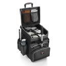 Rubbermaid 1902466 21 1/4" Housekeeping Cart w/ Adjustable Dividers - Teflon Coated Fabric, Dark Gray thumbnail 5