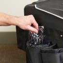 Rubbermaid 1902467 17" Housekeeping Cart w/ Adjustable Dividers - Teflon-Coated Fabric, Dark Gray thumbnail 5