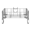 Rubbermaid 1956191 Square Metal Trash Can Dolly w/ Flat Center & 200 lb Capacity thumbnail 2