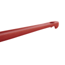 Rubbermaid FG1962000000 9 1/2" Scraper Spatula - Red Handle thumbnail 4