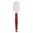 Rubbermaid FG196600RED 9 1/2" Spoon Scraper Spatula - Red Handle thumbnail 2