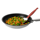 Rubbermaid FG196600RED 9 1/2" Spoon Scraper Spatula - Red Handle thumbnail 4