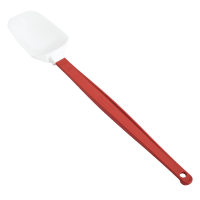 Rubbermaid FG196600RED 9 1/2" Spoon Scraper Spatula - Red Handle thumbnail 7