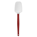 Rubbermaid FG196700RED 13 1/2" Spoon Scraper Spatula - Red Handle thumbnail 2