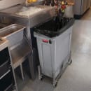 Rubbermaid 1968468 Rectangular Metal Trash Can Dolly w/ Flat Center & 100 lb Capacity thumbnail 5