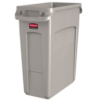 Rubbermaid 1971257 16 gal Rectangle Slim Trash Can, 22"L x 11"W x 25"H, Blue thumbnail 5