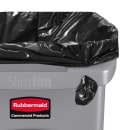 Rubbermaid 1971258 16 gal Rectangle Slim Trash Can, 22"L x 11"W x 25"H, Gray thumbnail 6