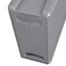Rubbermaid 1971258 16 gal Rectangle Slim Trash Can, 22"L x 11"W x 25"H, Gray thumbnail 8