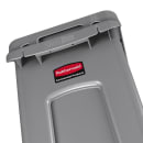 Rubbermaid 1971258 16 gal Rectangle Slim Trash Can, 22"L x 11"W x 25"H, Gray thumbnail 9