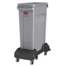 Rubbermaid 1980602 Trolley for Slim-Jim® 3540 & 3541 Containers - Resin, Black thumbnail 4