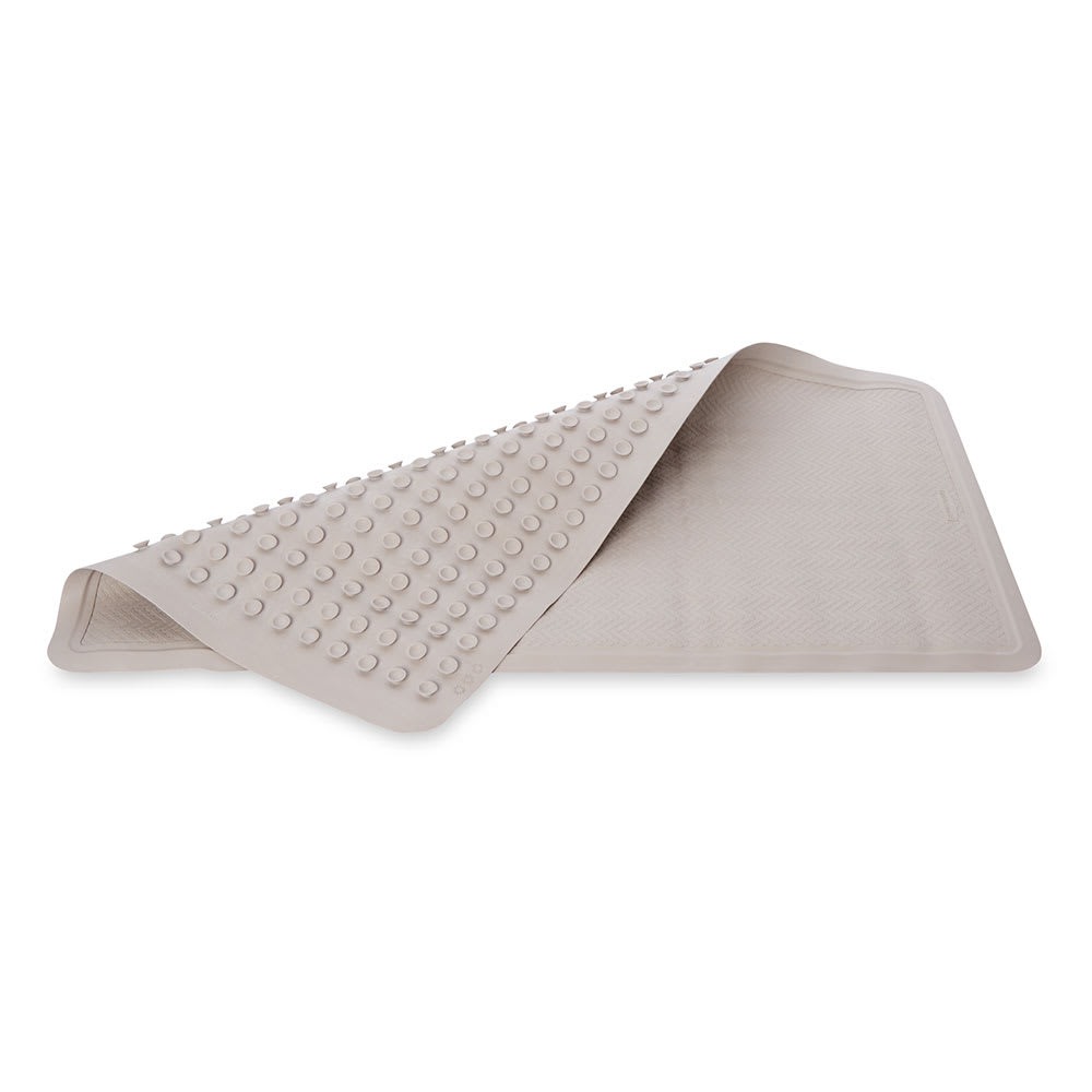 Rubbermaid 1982724 Safti Grip® Bathmat w/ Suction Backing - 22 1/2" x 14", Rubber, White