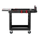 Rubbermaid 1997206 2 Level Polymer Utility Cart w/ 500 lb Capacity, Raised Ledges thumbnail 5