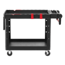 Rubbermaid 1997208 2 Level Polymer Utility Cart w/ 500 lb Capacity, Raised Ledges thumbnail 2