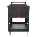 Rubbermaid 1997208 2 Level Polymer Utility Cart w/ 500 lb Capacity, Raised Ledges thumbnail 6
