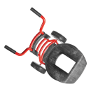 Rubbermaid 1997410 Construction & Landscape Dolly for 32, 44, & 55 gal BRUTE® Containers - Steel, Red thumbnail 4