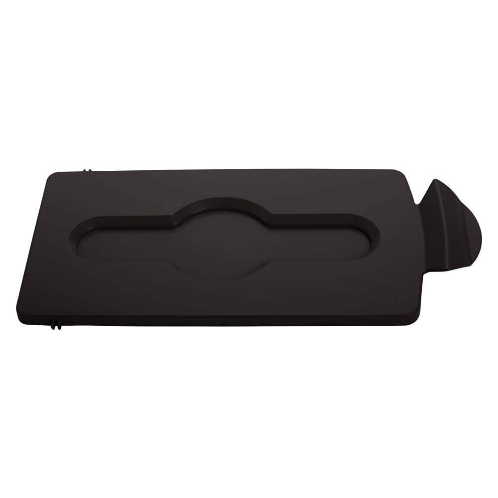 Rubbermaid 2007900 Hinged Lid Insert for 23 gal Slim Jim® Recycling Containers - 16 1/2" x 8", Brown