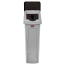 Rubbermaid 2007903 Hinged Lid Insert for 23 gal Slim Jim® Recycling Containers - Paper, 16 1/2" x 8", Brown thumbnail 4