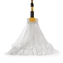 Rubbermaid 2025506 20 oz Disposable Wet Mop Head - 5" Headband, Non-Woven Polyester/Rayon Blend, White thumbnail 3