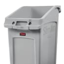 Rubbermaid 2026721 23 gal Rectangular Slim Jim® Trash Can - 22"L x 15 4/5"W x 30"H, Gray thumbnail 4