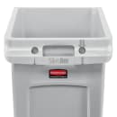 Rubbermaid 2026721 23 gal Rectangular Slim Jim® Trash Can - 22"L x 15 4/5"W x 30"H, Gray thumbnail 5