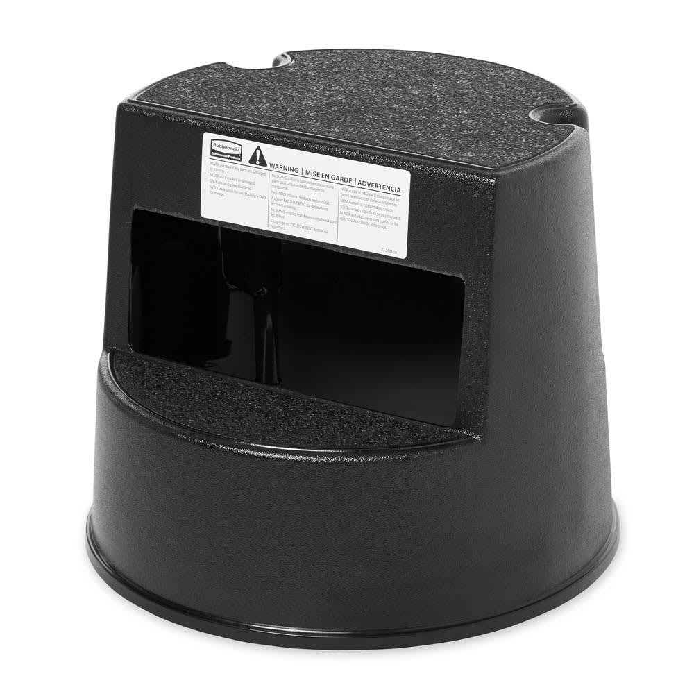 Rubbermaid FG252300BLA 16" Stepstool - 350 lb Capacity, Plastic, Black