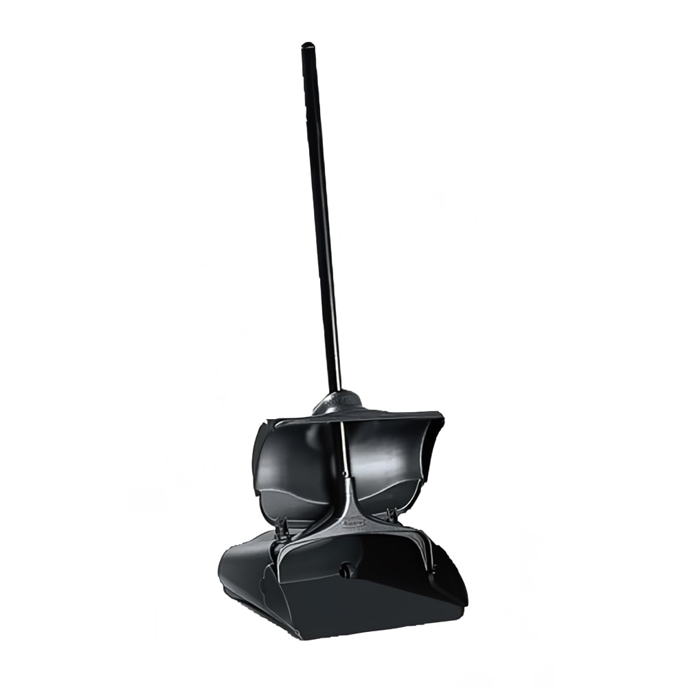 Rubbermaid FG253200BLA Lobby Pro Upright Dust Pan with Cover - Black
