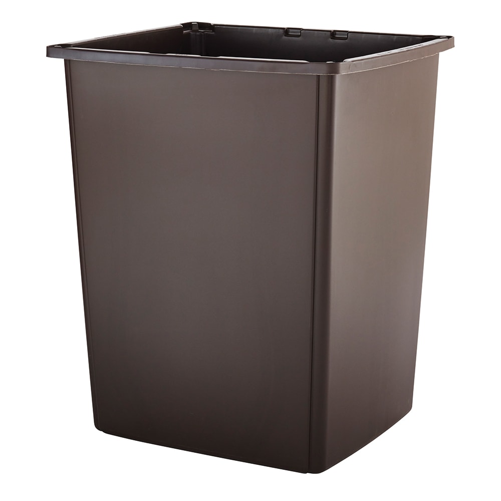 Rubbermaid FG256B00BRN 56 gallon Commercial Trash Can - Plastic, Rectangular