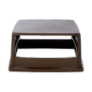 Rubbermaid FG256V00BRN Square Dome Trash Can Lid - Plastic, Brown thumbnail 2