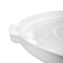 Rubbermaid FG260900WHT Round Flat Top Trash Can Lid - Plastic, White thumbnail 3
