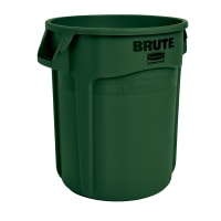 Rubbermaid FG262000BLUE 20 gallon Brute Trash Can - Plastic, Round thumbnail 2