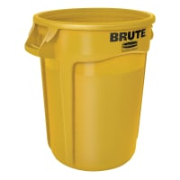 Rubbermaid FG263200WHT 32 gallon Brute Trash Can - Plastic, Round thumbnail 5