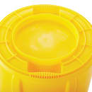 Rubbermaid FG263200YEL 32 gallon Brute Trash Can - Plastic, Round thumbnail 3