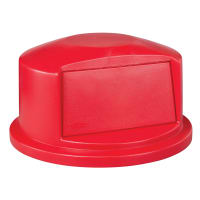Rubbermaid FG263788GRAY Round Dome Trash Can Lid - Plastic, Gray thumbnail 5