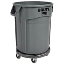 Rubbermaid FG264000BLA Round Plastic Trash Can Dolly w/ Raised Center & 250 lb Capacity thumbnail 5