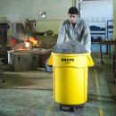 Rubbermaid FG264000BLA Round Plastic Trash Can Dolly w/ Raised Center & 250 lb Capacity thumbnail 6