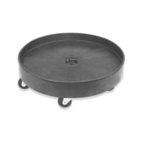 Rubbermaid FG264043BLA Round Plastic Trash Can Dolly w/ Raised Center & 350 lb Capacity thumbnail 4