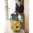 Rubbermaid FG264200YEL 20" Round BRUTE Caddy Bag - Yellow thumbnail 4