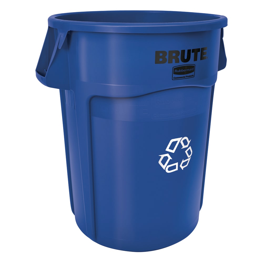 Rubbermaid FG264307BLUE 44 gal Multiple Material Recycle Bin - Indoor/Outdoor