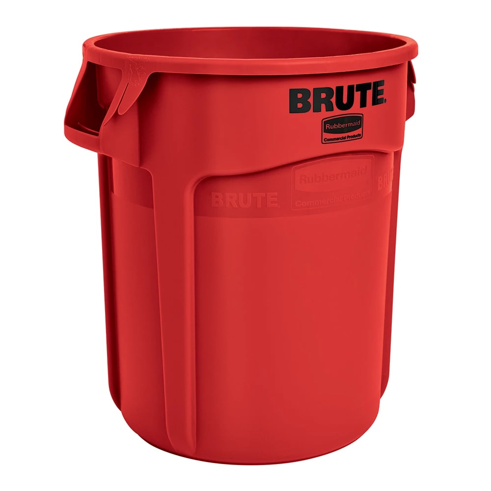 Rubbermaid FG264360RED 44 gallon Brute Trash Can - Plastic, Round