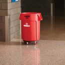 Rubbermaid FG264360RED 44 gallon Brute Trash Can - Plastic, Round thumbnail 3