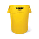 Rubbermaid FG264360YEL 44 gallon Brute Trash Can - Plastic, Round thumbnail 2