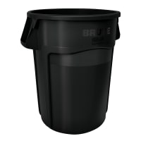 Rubbermaid FG264360YEL 44 gallon Brute Trash Can - Plastic, Round thumbnail 5