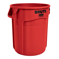 Rubbermaid FG264360YEL 44 gallon Brute Trash Can - Plastic, Round thumbnail 6