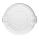 Rubbermaid FG264560WHT Round Flat Top Trash Can Lid - Plastic, White thumbnail 3
