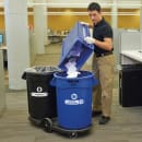 Rubbermaid FG264600BLA Tandem Plastic Trash Can Dolly w/ Raised Center & 400 lb Capacity thumbnail 5