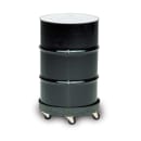 Rubbermaid FG265000BLA Round Plastic Trash Can Dolly w/ Flat Center & 500 lb Capacity thumbnail 2