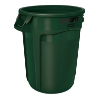 Rubbermaid FG265500GRAY 55 gallon Brute Trash Can - Plastic, Round thumbnail 9