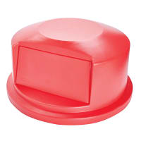 Rubbermaid FG265788GRAY Round Dome Trash Can Lid - Plastic, Gray thumbnail 5