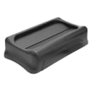 Rubbermaid FG267360BLA Rectangle Swing Top Trash Can Lid - Plastic, Black thumbnail 2