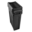 Rubbermaid FG267360BLA Rectangle Swing Top Trash Can Lid - Plastic, Black thumbnail 5